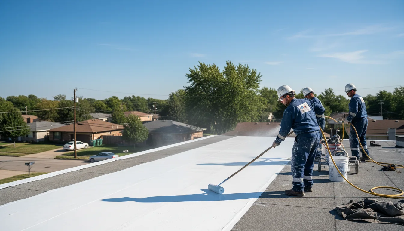 Commercial roof coating in Brooksville, MS near me